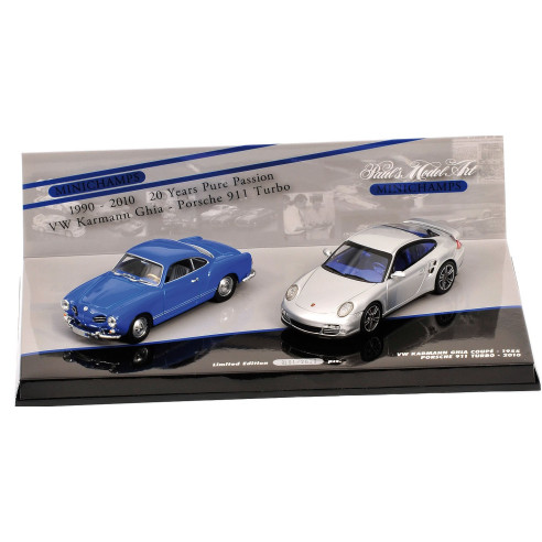 Porsche, 911 (997) Turbo und Volkswagen VW Kharman Ghia Coupe, 1/43