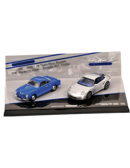 Porsche, 911 (997) Turbo und Volkswagen VW Kharman Ghia Coupe, 1/43