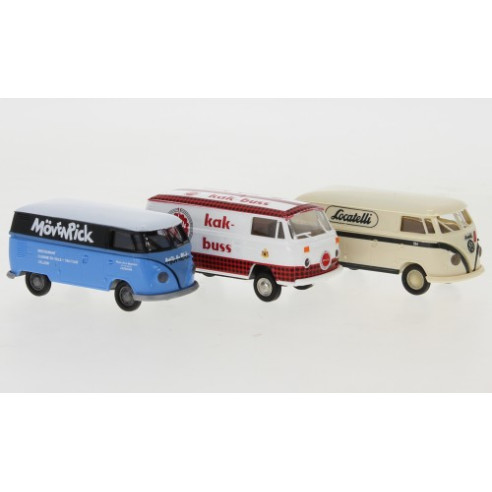 Volkswagen VW, Bulli 3-er Set, 1/87