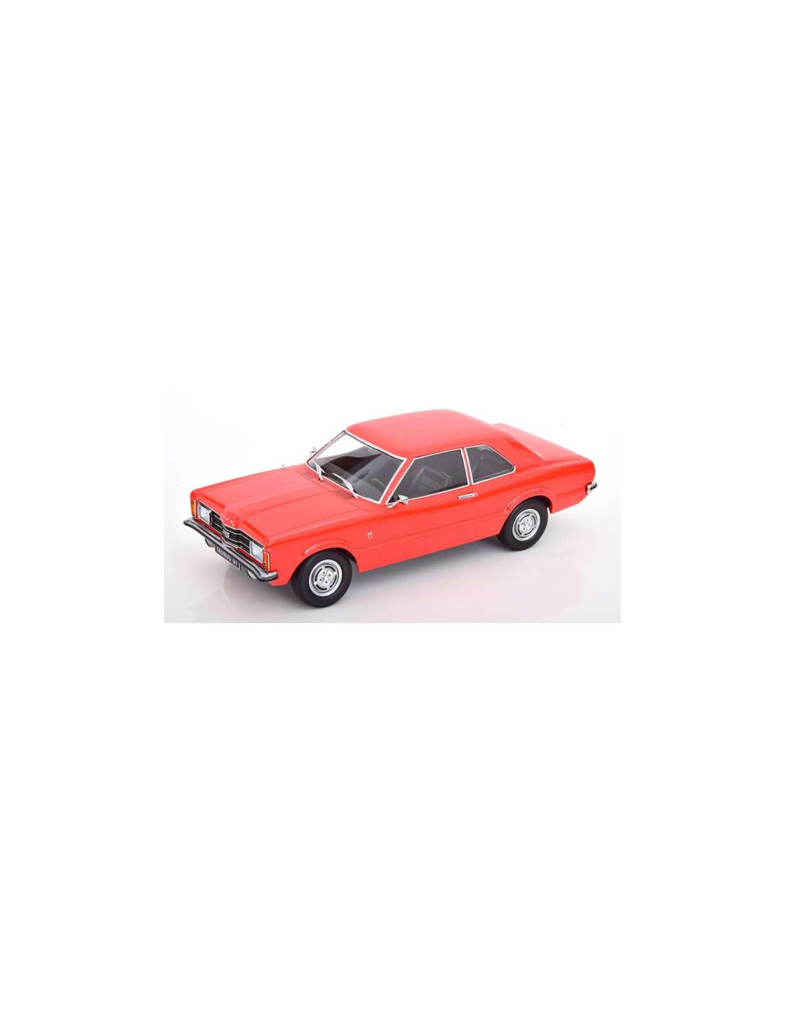 KK Scale 1/18 FORD TAUNUS L COUPE LIGHT RED ROUND HEADLIGHTS 1971 Modèle
