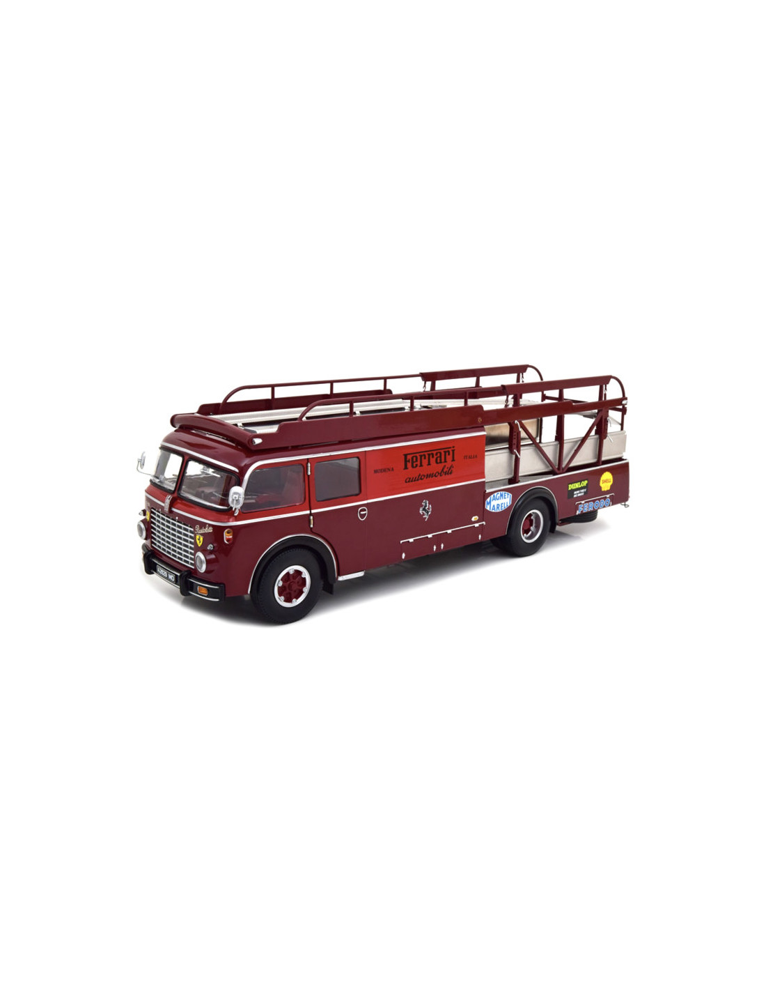 Brekina Fiat 642 car transporter 1962 blue 58485 | - Modèles réduits de Camions